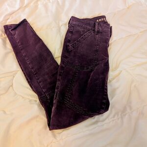 Women's American Eagle Purple Skinny Jeans
